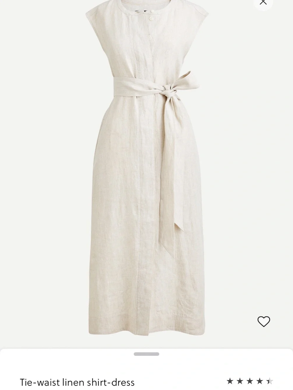 J. Crew Black Cap-Sleeve Tie-Waist Midi Dress